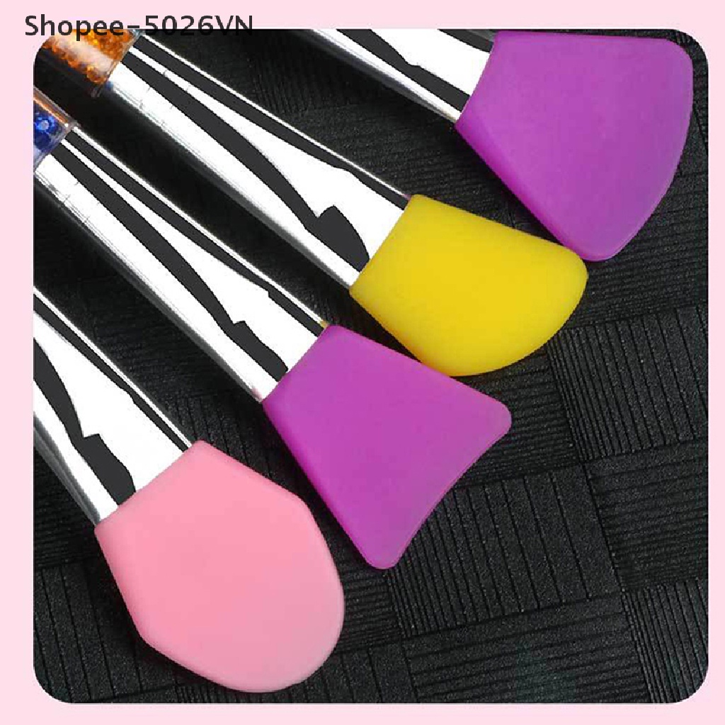 [Hàng mới về] Cọ đắp mặt nạ DIY tán kem nền mỹ phẩm silicone đính đá đa năng dành cho làm đẹp