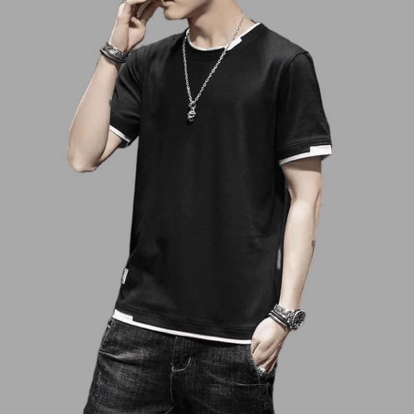 Áo thun nam, áo phông nam tay ngắn cổ tròn Unisex chất thun cotton 4 chiều mềm mại - 4MAN