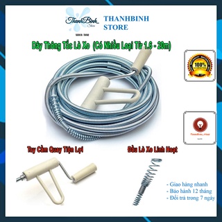 Dây thông cống lò xo/ dây thông tắc vệ sinh- dài 3m/ 5m/ 10m/ 15m
