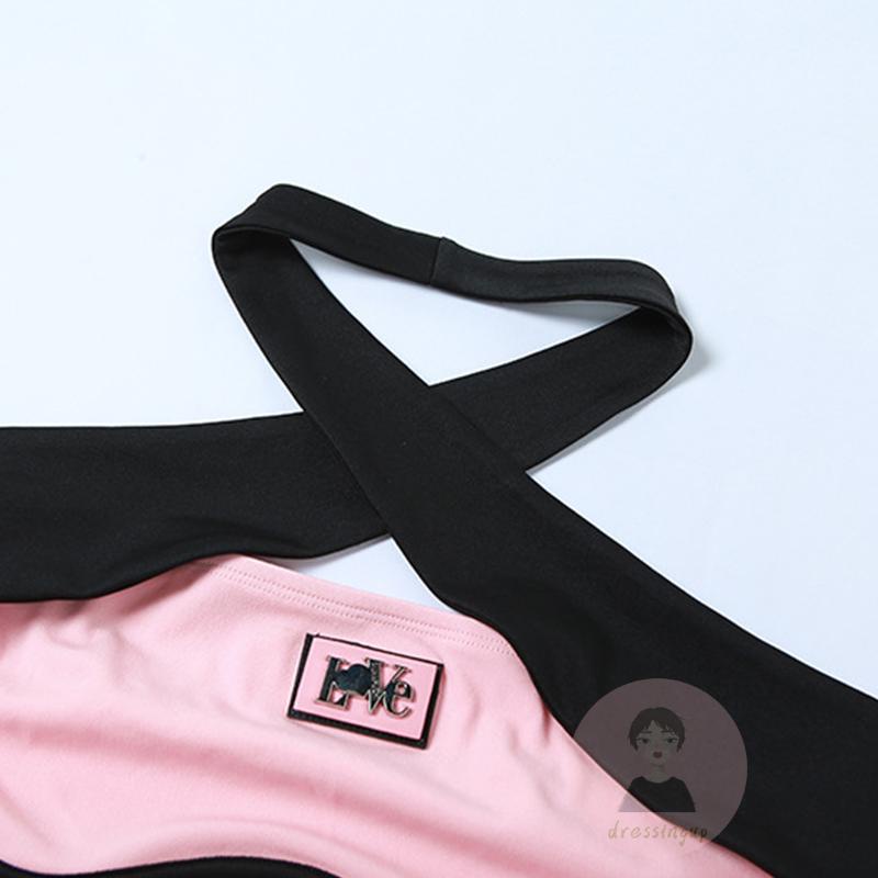 Áo Ba Lỗ Không Tay Hở Lưng Dây Đan Chéo Màu Sắc Phù Hợp Cho Mùa Hè