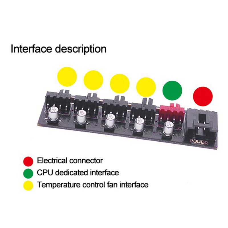 1 Point 5 Pwm Fan Hub Motherboard Small 4Pin Hub Fan Controller