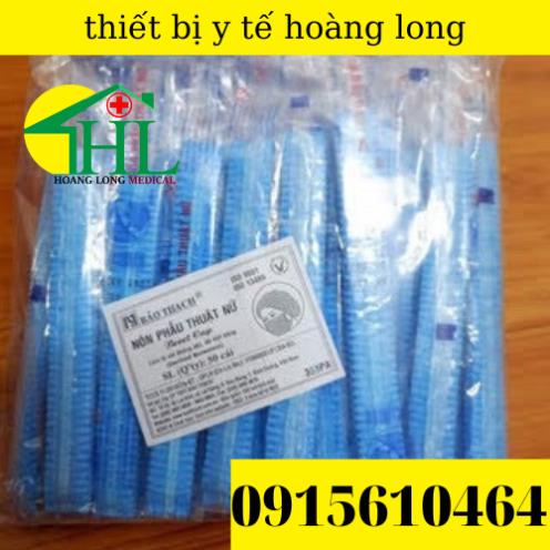 [ Hàng Chính Hãng ] Nón Giấy Y Tế - Nón Con Sâu Bảo Thạch Tiệt Trùng Từng Cái Túi 50 Cái
