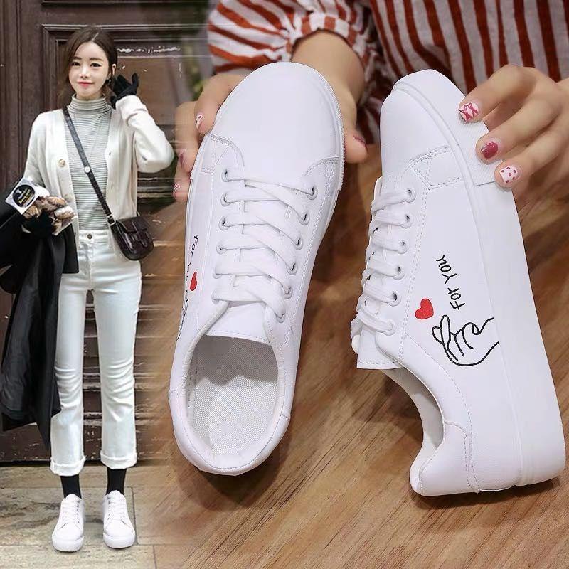 Giày Da Bề Mặt Thoáng Khí Phong Cách Hàn Quốc Thời Trang Xuân Thu 2019 Cho Nữ