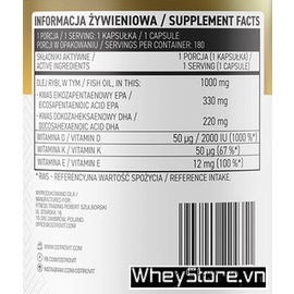 OSTROVIT OMEGA3 + VITAMIN D3 + K2 , THỰC PHẨM HỖ TRỢ XƯƠNG KHỚP VÀ TIM MẠCH