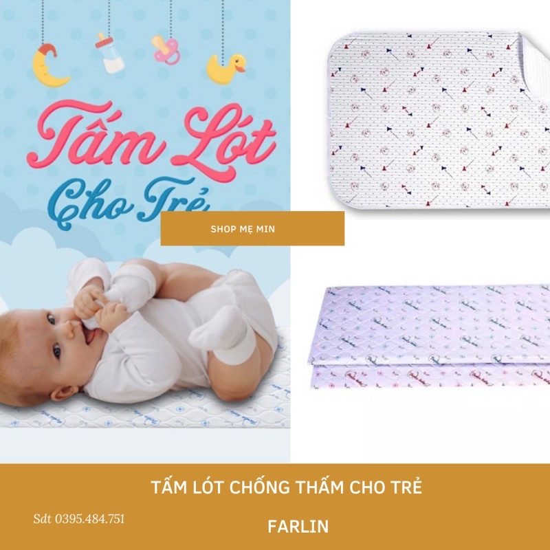 Tấm lót chống thấm FARLIN để mẹ thay tã cho bé/ Miếng lót chống thấm cho bé