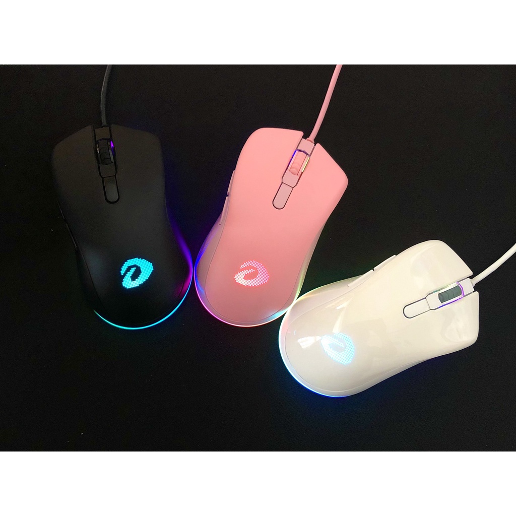 Chuột máy tính gaming DAREU EM908 QUEEN Hồng Led RGB - Chuột Game Có Dây hàng Chính Hãng bảo hành 24 tháng