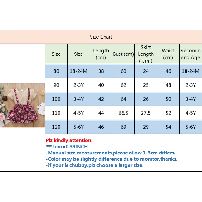 Set quần áo MIKRDOO gồm áo cotton ngắn tay màu be + chân váy yếm in hoa thời trang mùa thu xinh xắn cho bé gái