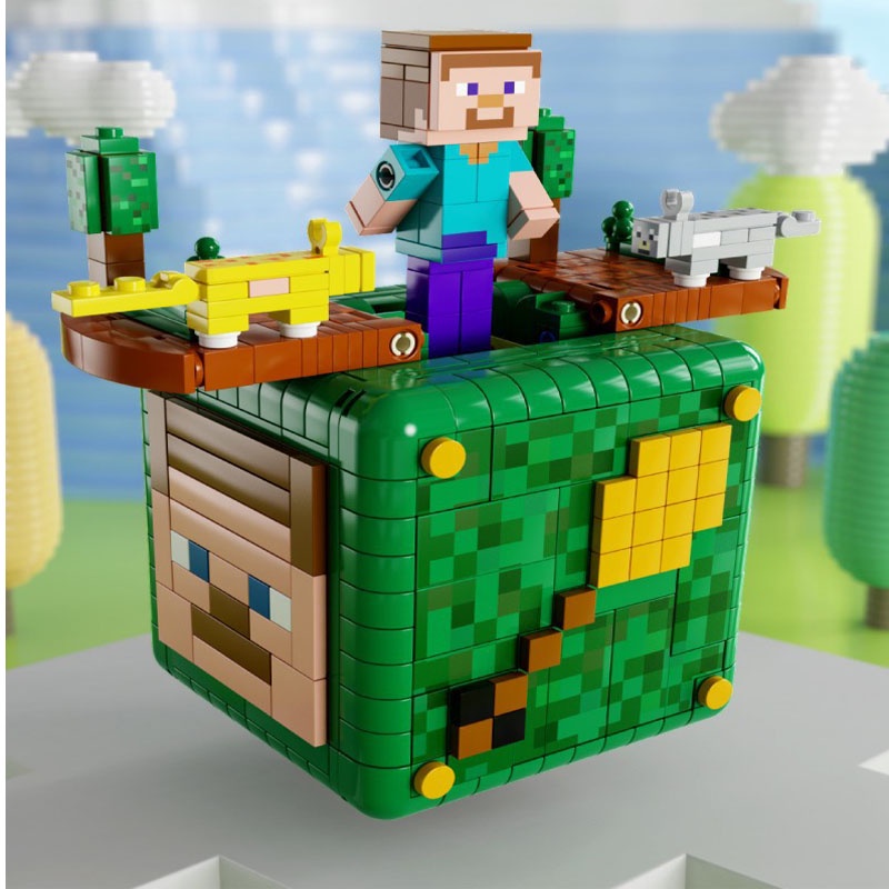 Đồ Chơi Lắp Ráp Xếp Hình Mô Hình Hộp Thế Giới Minecraft BOX Model.LW423 với 722 chi tiết