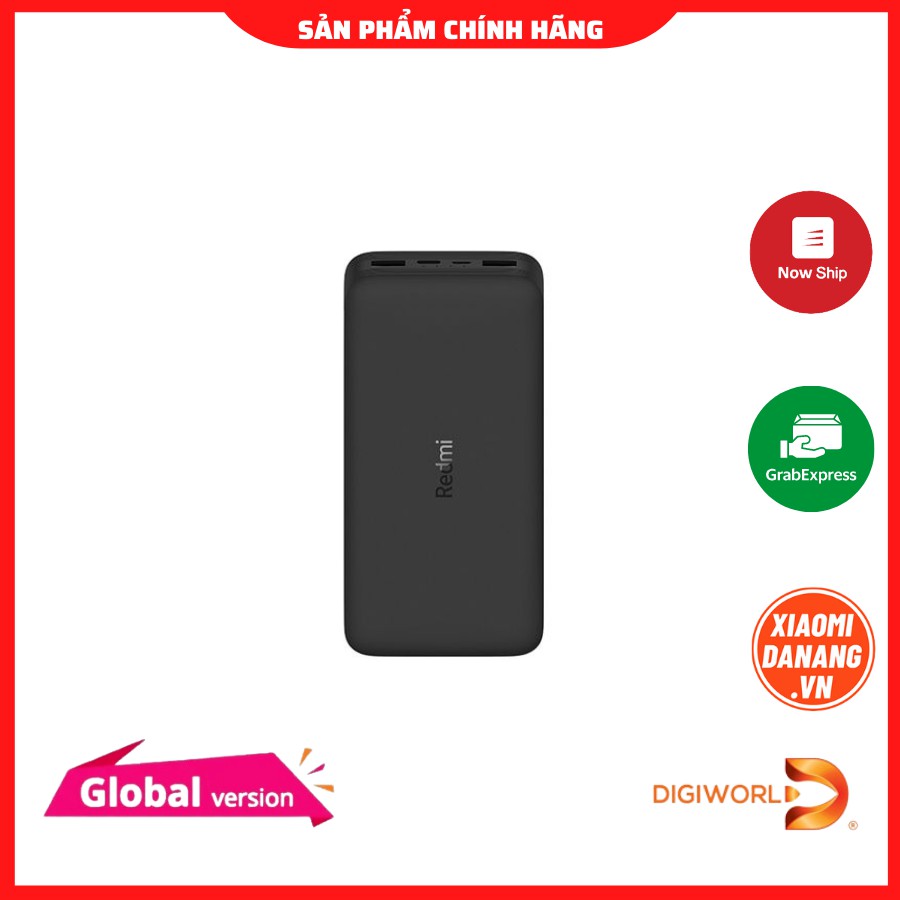 PIN SẠC DỰ PHÒNG REDMI 20000MAH BẢN QUỐC TẾ HÀNG DIGIWORLD BH 12 THÁNG