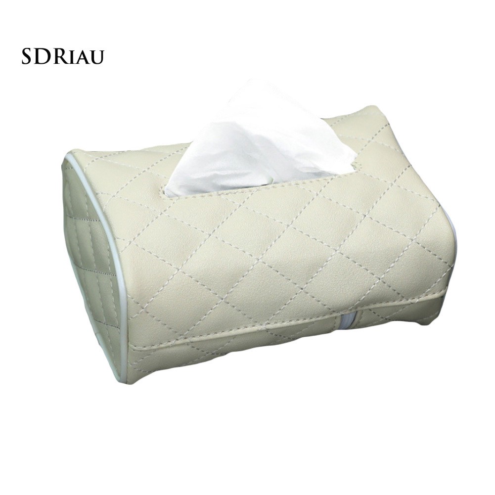 Hộp Đựng Khăn Giấy Giả Da Hình Chữ Nhật Ốp