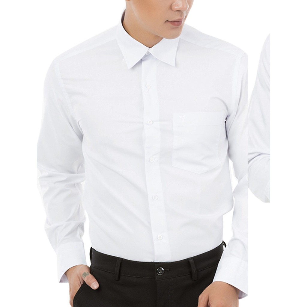 Áo sơ mi nam trung niên trơn nhiều màu size dưới 85kg