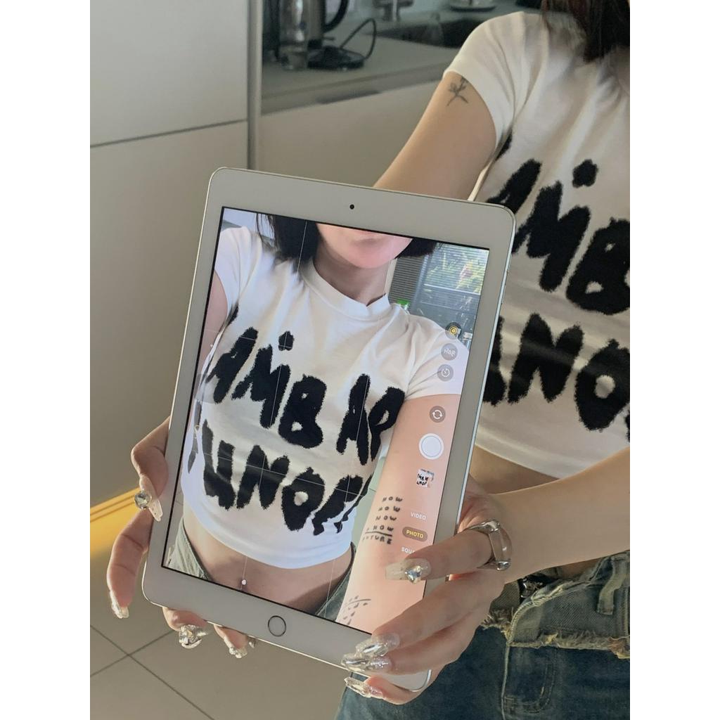 Áo Thun Ngắn Tay In Họa Tiết Thời Trang Cho Nữ