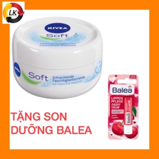 (Quà tặng) combo 2 hộp Nivea Soft (200ml/hộp) xách tay Đức