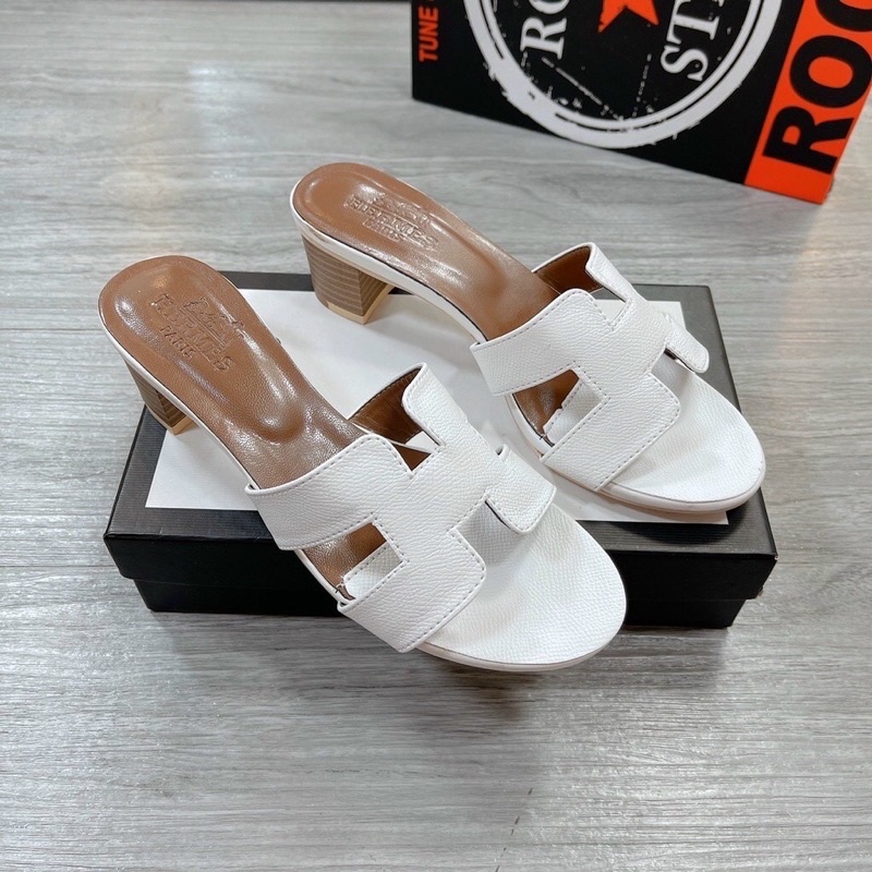 Dép nữ gót gỗ 5cm mẫu mới thích hợp đi chơi, đi làm, mẫu hót cực sang