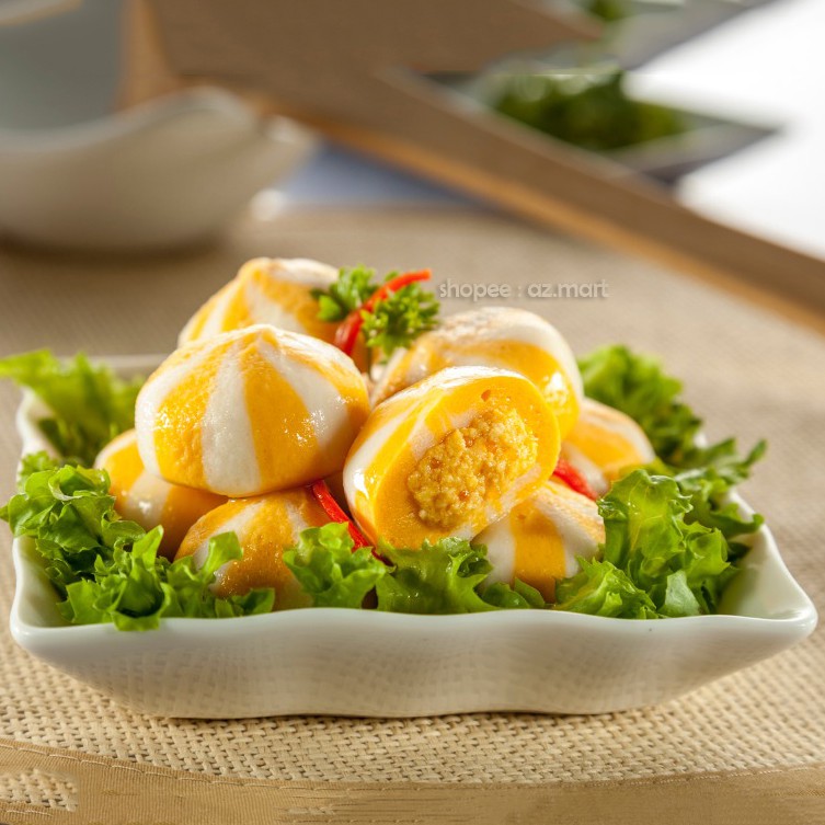 Viên Thả Lẩu Malaysia Bánh Bao Hải Sản Nhím Biển Nhân Trứng Cá