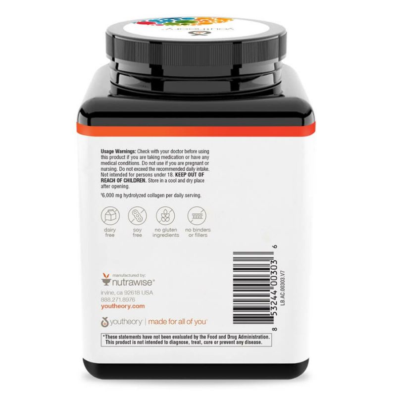 VIÊN COLLAGEN NAM/ NỮ ĐẸP DA, SỨC ĐỀ KHÁNG, XƯƠNG KHỚP COLLAGEN YOUTHEORY ưu 390 VIÊN