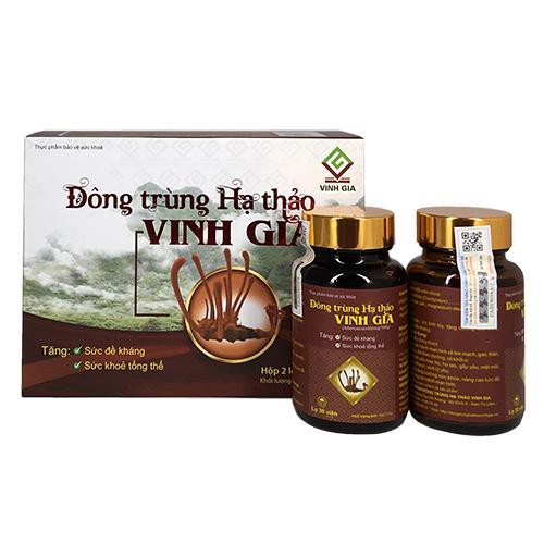 [GIÁ GỐC] Viên nang Đông trùng hạ thảo Vinh Gia bảo vệ sức khỏe cho mọi nhà Hộp 2 lọ x 30 viên