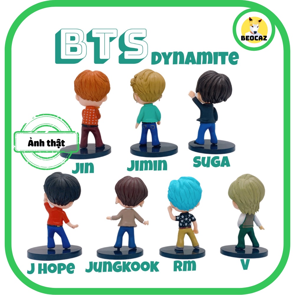 [Ship Hỏa Tốc][Tặng Hộp Bảo Vệ] [Tách Lẻ] Set 7 bé Mô hình chibi BTS Bangtan Boys dễ thương phiên bản Dynamite Retro