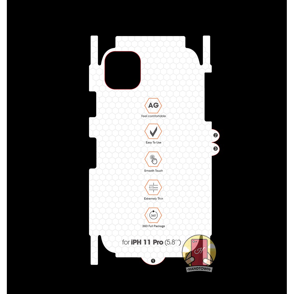 Miếng Dán Màn Hình Mặt Lưng PPF Thế Hệ Mới Chống Vân Tay IPhone 11 / Iphone 11 Pro / Iphone 11 Pro Max