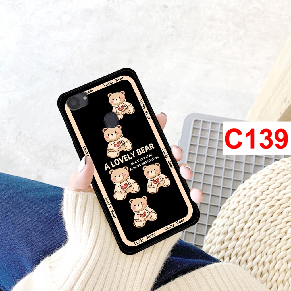 Ốp lưng Oppo F5 - F7 in hình gấu bear . Ốp oppo rẻ bền đẹp.