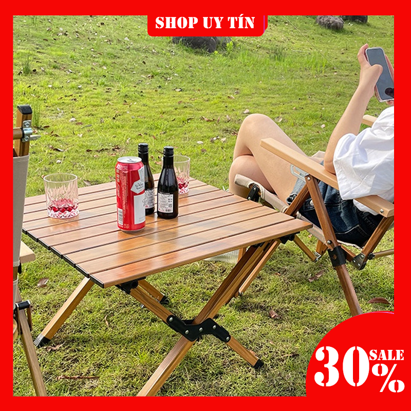 Bàn ghế cắm trại gấp gọn, camping, bộ bàn ghế kích thước 60x50 dã ngoại gấp gọn dễ dàng NPR89