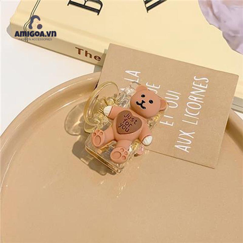 ✨✨ Kẹp Tóc Đuôi Ngựa Hình Gấu Đáng Yêu Phong Cách Hàn Quốc Xinh Xắn Cho Nữ