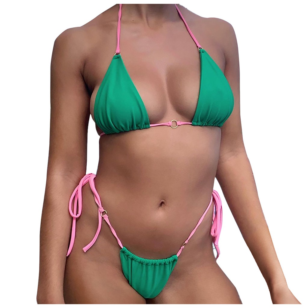 [Mã FAGREEN245 giảm 10% tối đa 30K đơn 99K] Bikini Màu Trơn Gợi Cảm Dành Cho Nữ | BigBuy360 - bigbuy360.vn