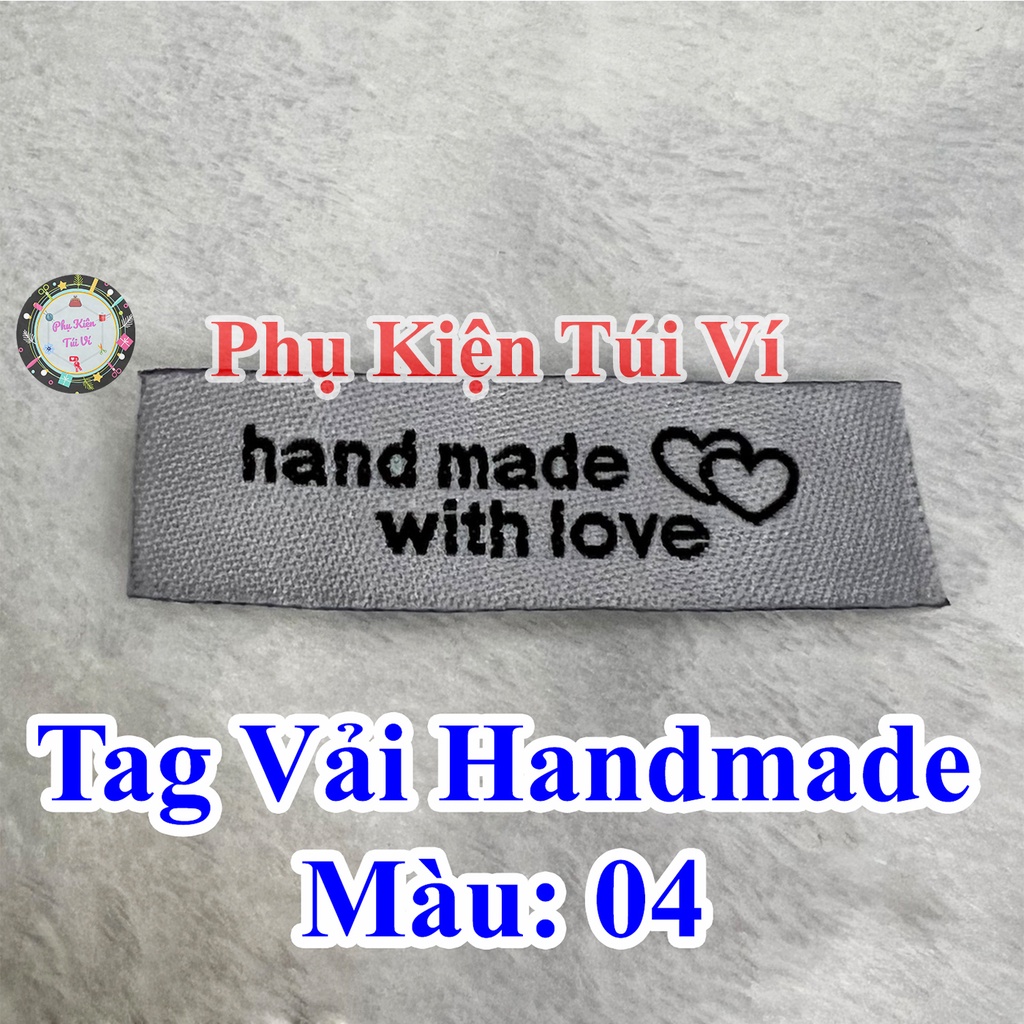 Tag vải handmade 4k/ cái