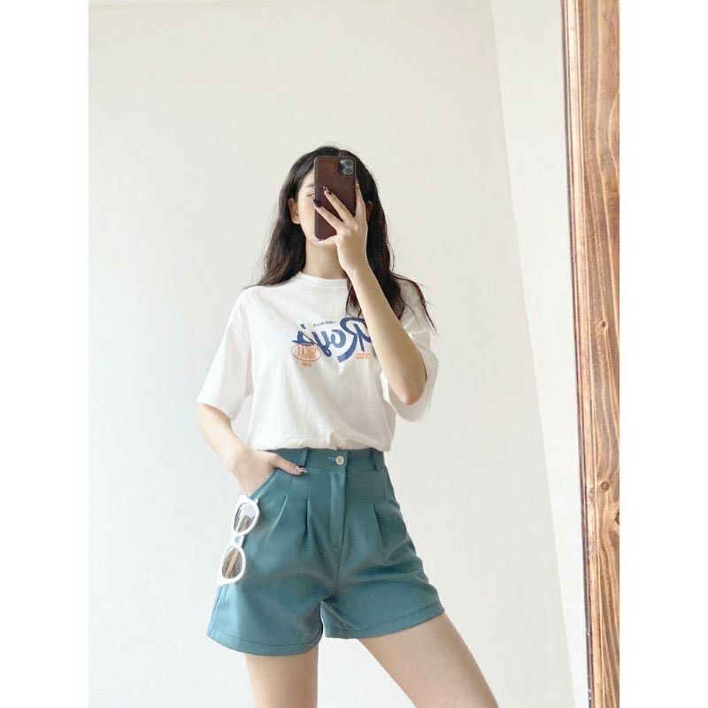 Quần đùi short nữ sành điệu dáng cao bigsize gập gấu tuyết mưa xuongmaythoitrangcongso | BigBuy360 - bigbuy360.vn