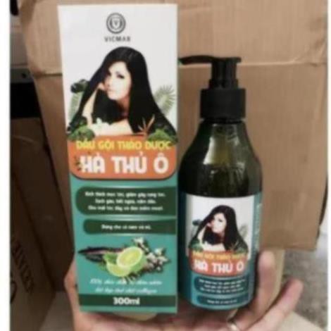 DẦU GỘI HÀ THỦ Ô - TINH CHẤT HÀ THỦ Ô NANO KÍCH THÍCH SẮC TỐ MẦM TÓC⚡300ml