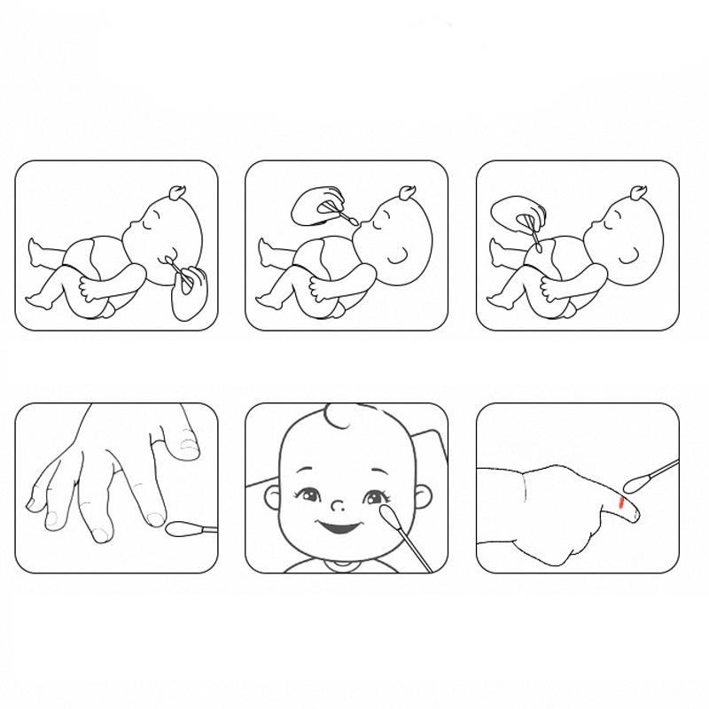 Tăm bông thân giấy Vcoool 2 đầu hộp 200 chiếc tiện lợi