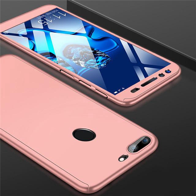 Ốp điện thoại kèm kính cường lực bảo vệ màn hình toàn diện 360º cho Huawei Nova 3e Nova 3i 3 Nova 4e 4 5 Nova 5i 5i Pro