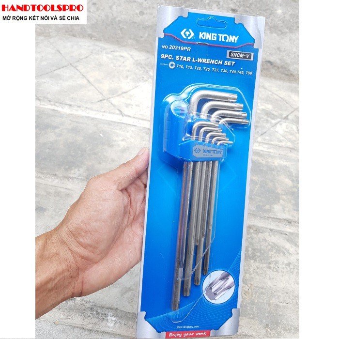 Bộ lục giác đấu bake 9 chi tiết Kingtony 20319PR