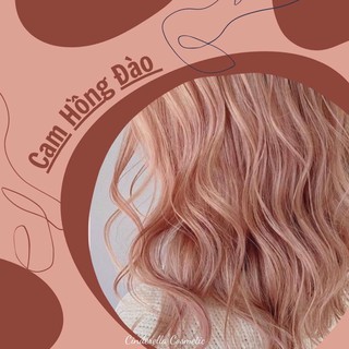 Thuốc nhuộm tóc Cam Hồng Đào (kèm trợ nhuộm, găng tay)