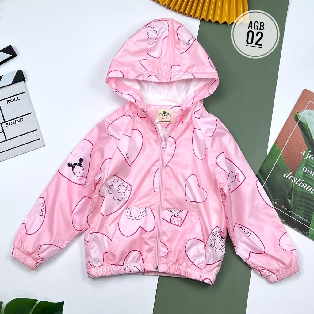 Áo khoác bé gái, áo khoác cho bé gái chất dày dặn 2 lớp, nhiều màu, size 1-5 - SUNKIDS