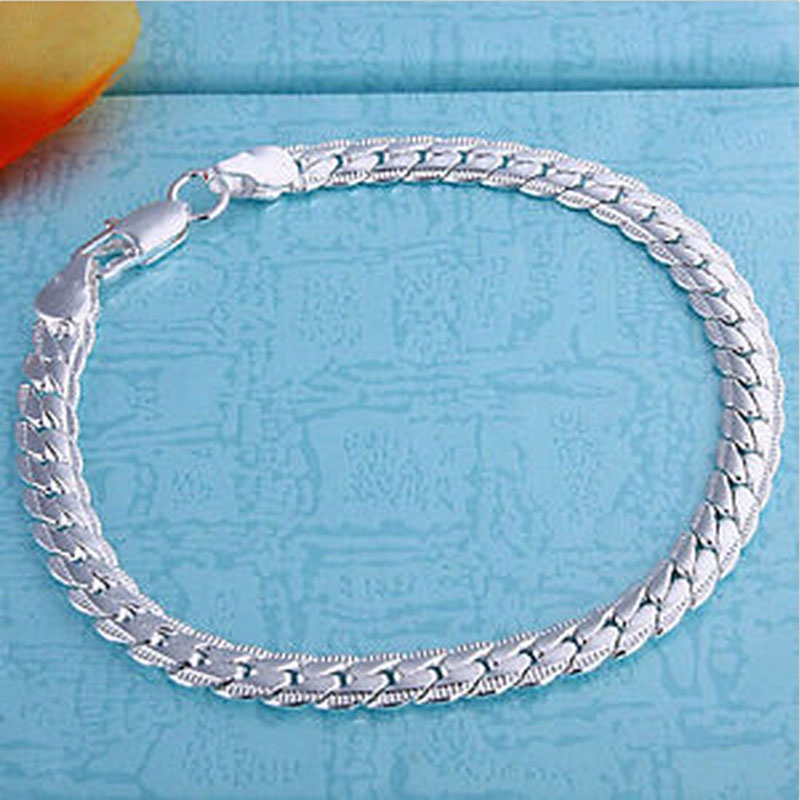 Vòng Tay Mạ Bạc 5mm Thời Trang