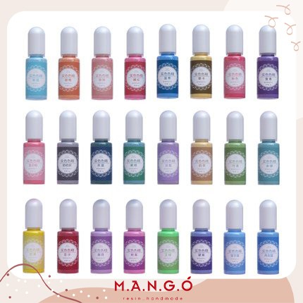 Màu pha resin epoxy dạng dục - 23 màu đa dạng, đậm đặc, ko mùi pha resin AB, UV