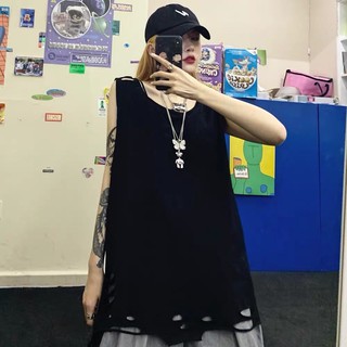 áo ba lỗ rách tua rua Cool ngầu