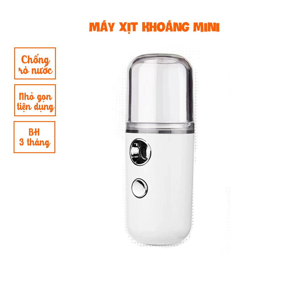 Máy xịt khoáng mini, máy phun sương tạo độ ẩm cầm tay giúp chị em  luôn có làn da khỏe mạnh - Bảo Hành 3 tháng - Kaizo