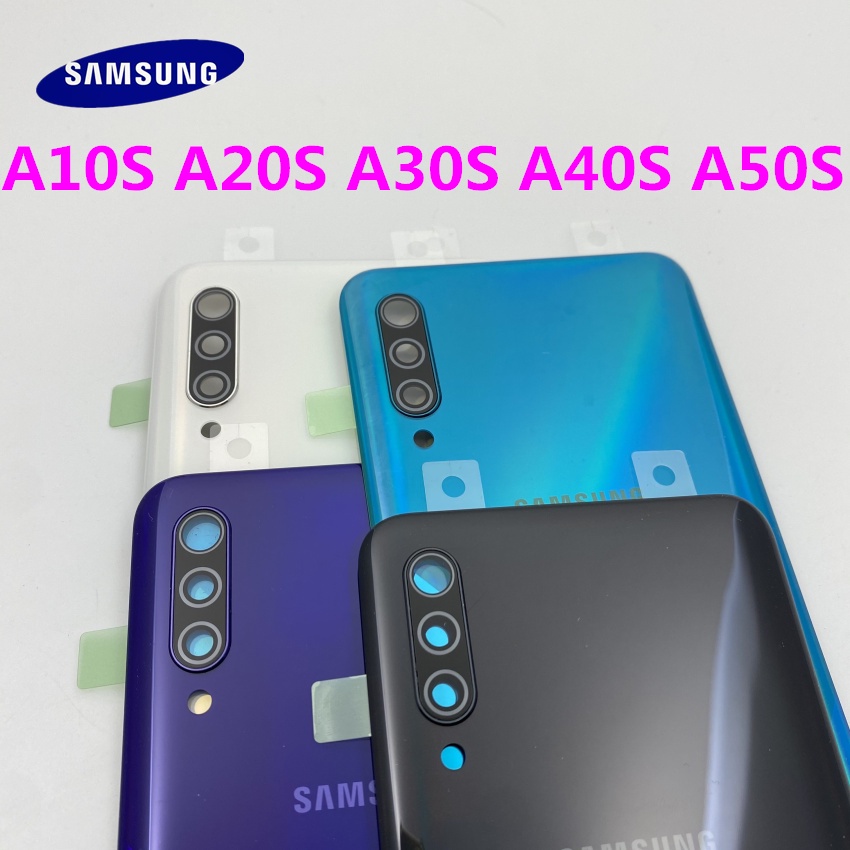 Nắp Lưng Điện Thoại + Ống Kính Thay Thế Cho Samsung Galaxy A10S A20S A30S A40S A50S