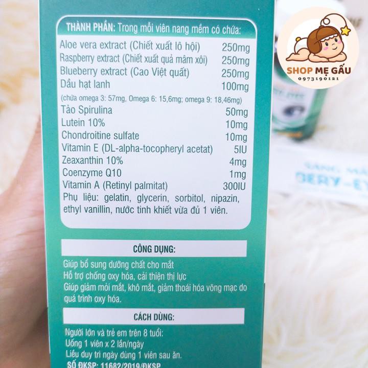 Viên uống sáng mắt Bery eyes hộp 30 viên | BigBuy360 - bigbuy360.vn