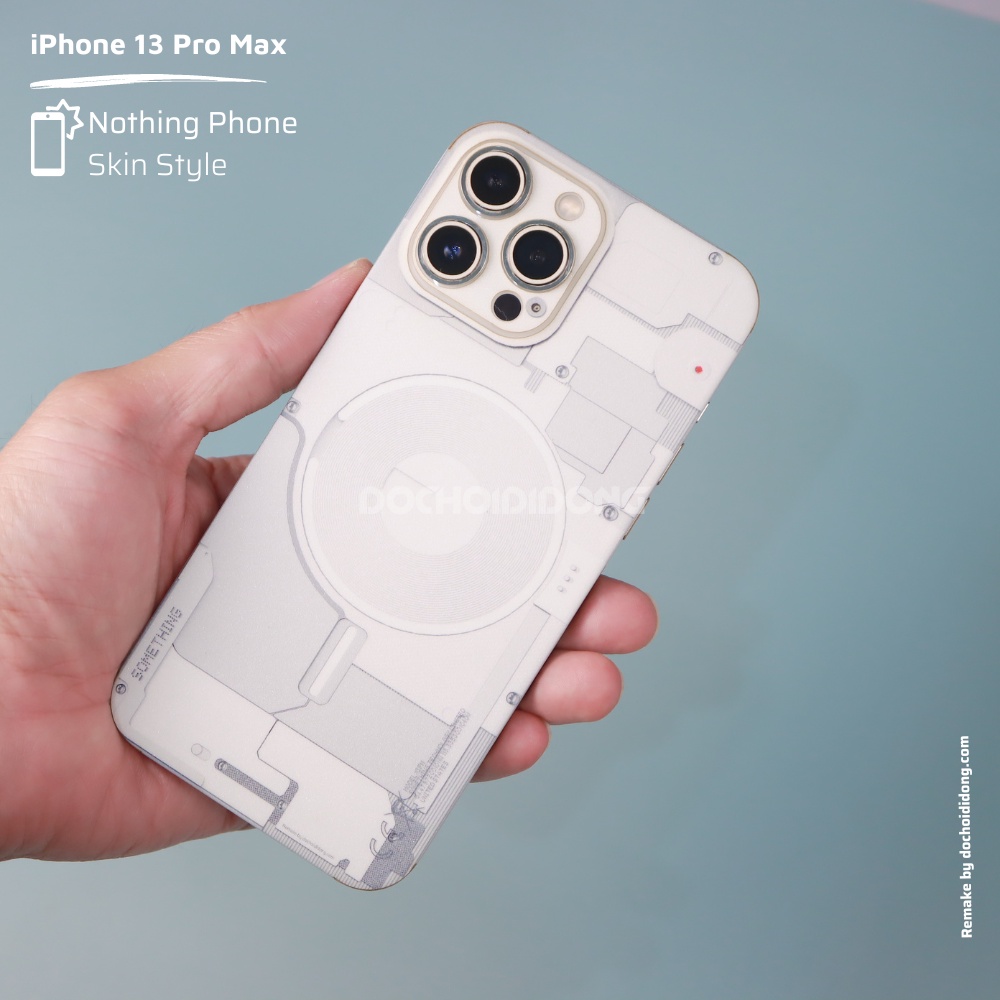 Miếng dán skin Nothing Phone 1 cho iPhone 13 Pro Max 11 12 7 8 se 2020 XR 5 Plus mini 6s