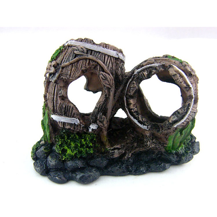 Tiểu cảnh thùng đắm dùng trang trí cho hồ cá, hồ thủy sinh