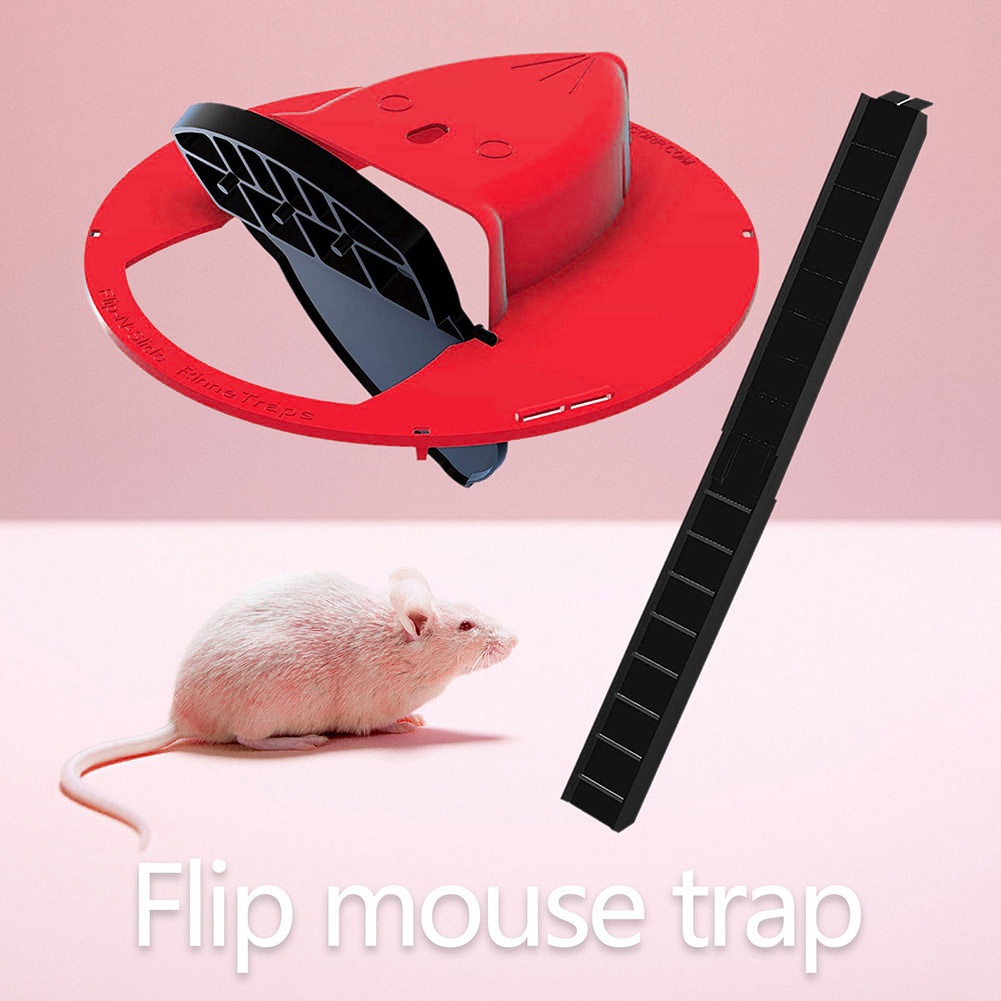 Safe Mousetrap Reusable Plastic Smart Mouse Trap Automatic Flip Slide Bucket Lid Compatible Quick Effective Sanitary  Indoor Outdoor Pest Control Peoducts