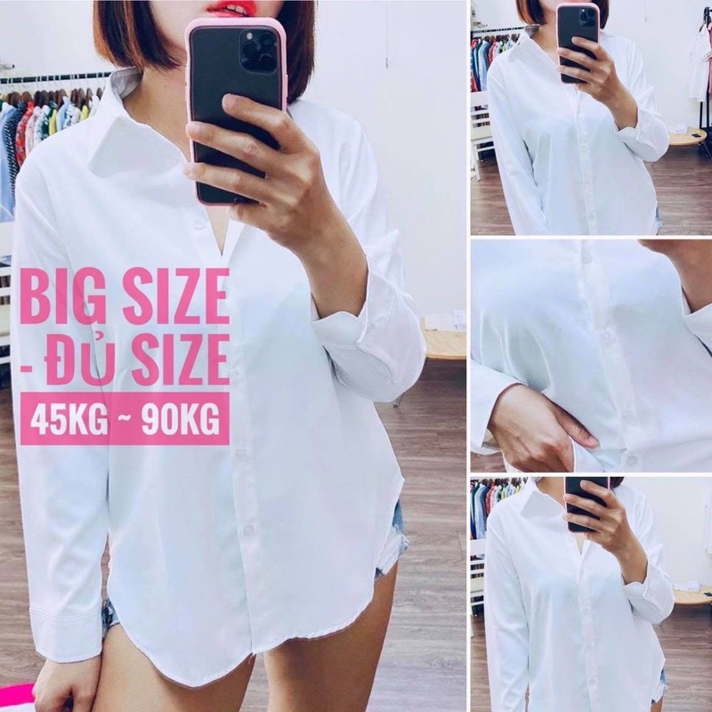 ÁO SƠ MI ĐỦ MÀU có bigsize đến 95kg