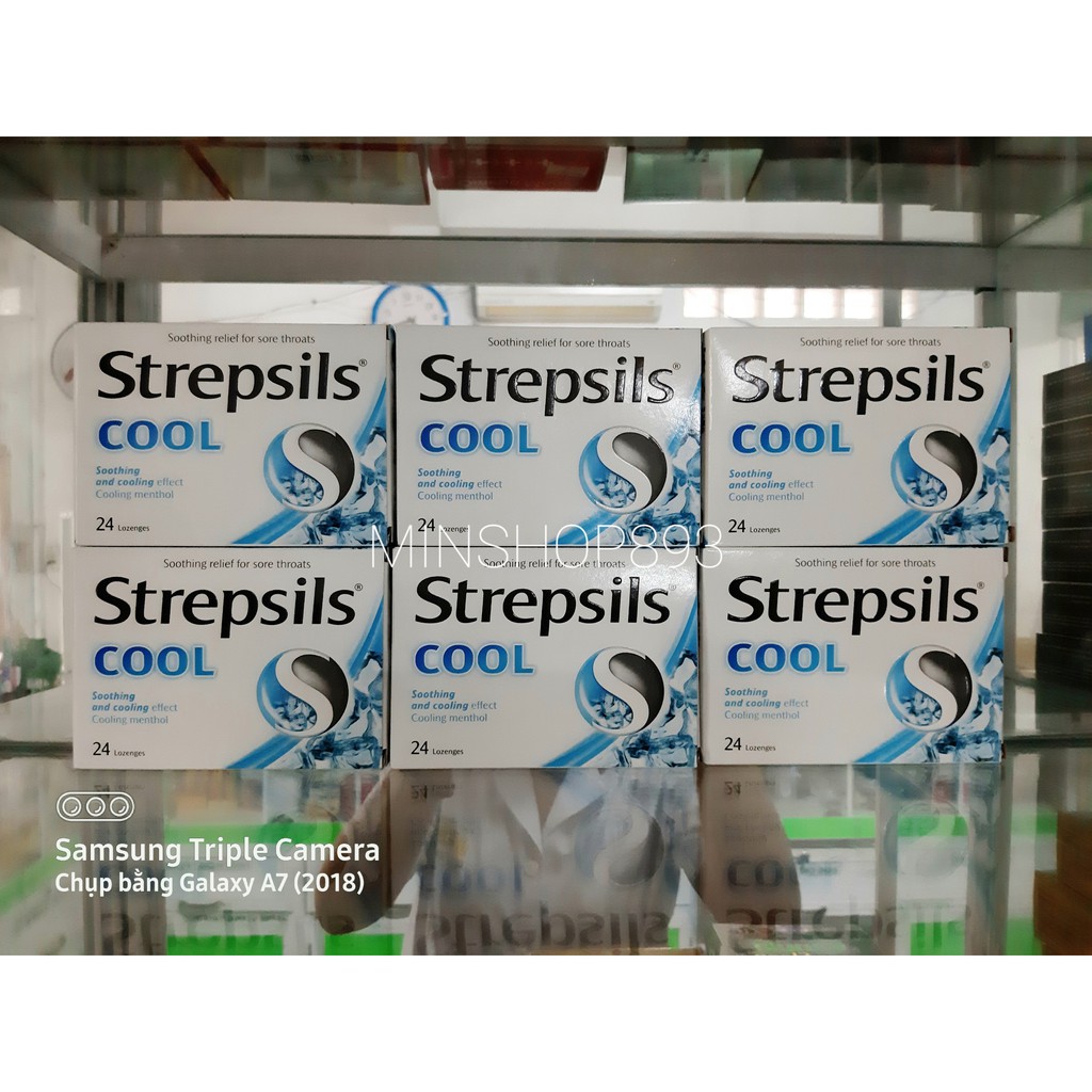 [GIÁ ƯU ĐÃI] STREPSILS COOL NGẬM ĐAU HỌNG HỘP 24 VIÊN