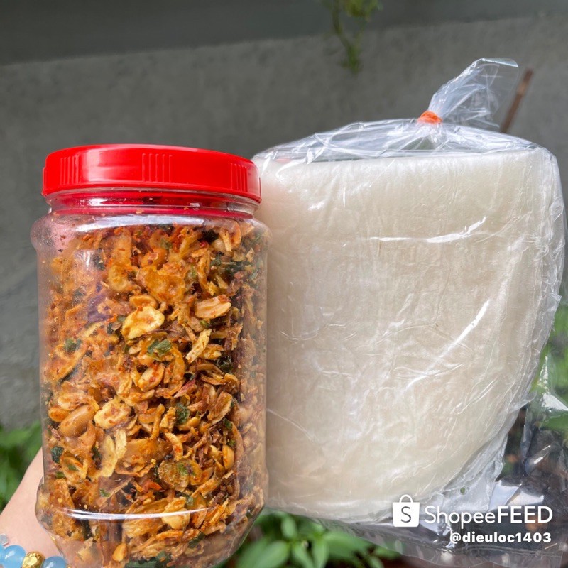[Mã 77FMCGSALE1 giảm 10% đơn 250K] (tặng 50gr bánh tráng) 200gr Muối hành phi đậu phộng cực đỉnh Tây Ninh ! | BigBuy360 - bigbuy360.vn