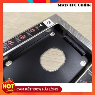 ⚡ [🎁] Khay Đựng Ổ Cứng Laptop 2.5" LOẠI DÀY 12.7mm Qua Cổng Cắm DVD Của Laptop 🎁Tặng Tô Vít Bắt Ốc