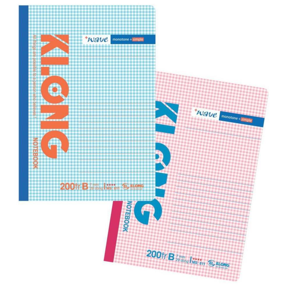 VỞ KLONG 200 TRANG KẺ NGANG