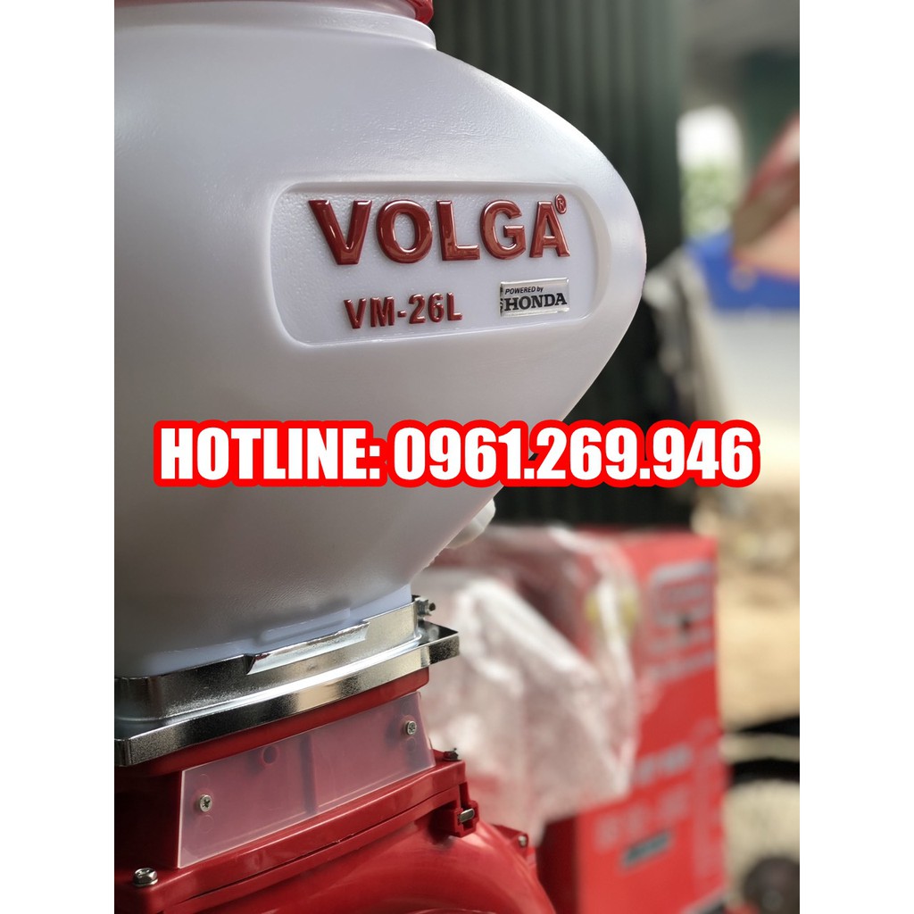 Máy phun khử trùng, Máy phun vôi, phun hạt, xạ phân Volga VM-26L động cơ 4 thì Honda GX35 Thái Lan